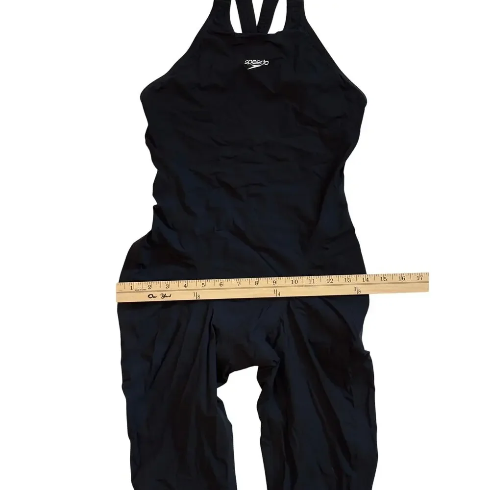 Speedo Fastskin 2.0 LZR Valor Womens 26 Black Open Back Competition Tech Suit